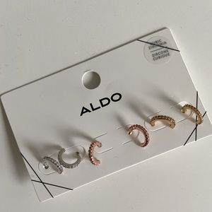 Set of Three Hoop Earrings